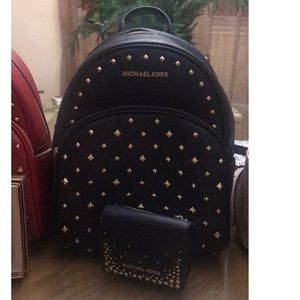 Black Michael Kors bookbag ONLY